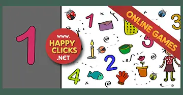 Kindergarten Mouse Skills Games - Play with Numbers 1 - 2 - 3 - 4 - 5