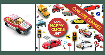 Online game for young kids, boys and girls: Cars. Free game for toddlers
