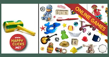 Learning game for toddlers: Objects