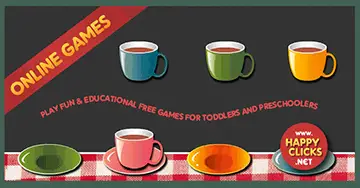 Online Learning Games for Preschoolers: Cups