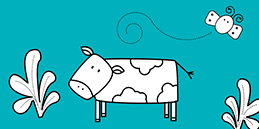 Online Coloring Games for Preschoolers. Painting Cow