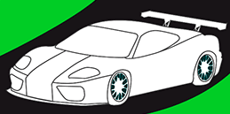 Online Painting games. Racing Car