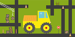 Online Labyrinth for toddlers. Free educational game for kids: Truck