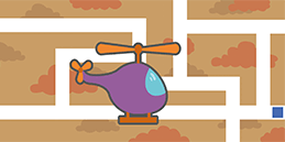 Free educational games for kindergarten kids. Online maze game to play: Helicopter