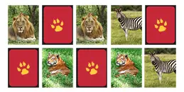 Online Memory Games for preschool kids: Jungle Animals Game
