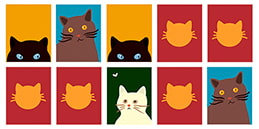 Memory Game for Kids: Cats
