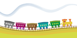 Free Games for Toddlers and Babies: Colorful train