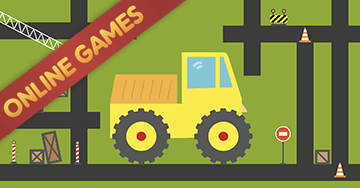 Online educational game for children to play. Free maze game for 3 - 6 year old kids: Truck