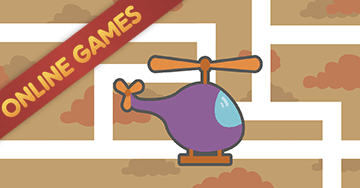 Online maze game for children 3 - 4 -5 - 6 year old: Helicopter