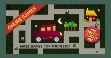 Online Maze Games for Kids and Toddlers: Car