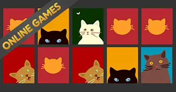 Play matching game for kids - Cats - Online & Free
