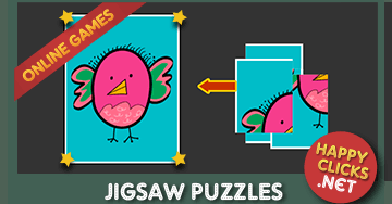 4 pieces jigsaw puzzles for children: Bird